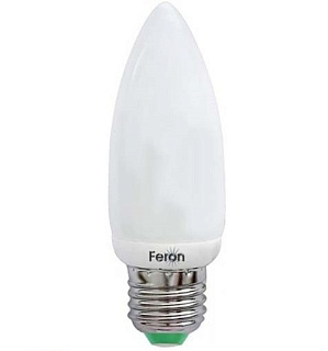картинка Лампа энергосберегающая свеча 11W 230V E27 4000K ELC73 Feron от интернет-магазина К1-СТРОЙ