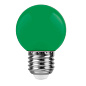 Лампа светодиодная зеленая 0.4-1W 230V E27 LB-37 25117 Feron