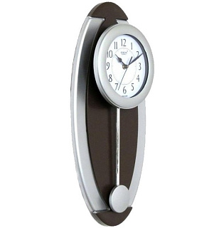 картинка Часы настенные с маятником 801 silver brown RIKON от интернет-магазина К1-СТРОЙ