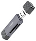 Картридер HB45 2в1 (Micro SD/SD) USB/Type-C 2.0 Hoco