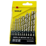 картинка Набор сверл M35 по металлу (пласт. упак) SM16-13PC Skole от интернет-магазина К1-СТРОЙ