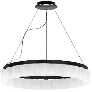 картинка Люстра подвесная Lightstar NIBBLER LED 23х6W G9, чёрный/белый от интернет-магазина К1-СТРОЙ