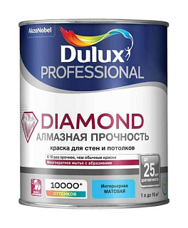 картинка Краска для стен база BW 1л Dulux Diamond от интернет-магазина К1-СТРОЙ