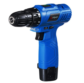 картинка Аккумуляторная дрель-шуруповерт ДША-12в 691-028 РОКОТ от интернет-магазина К1-СТРОЙ