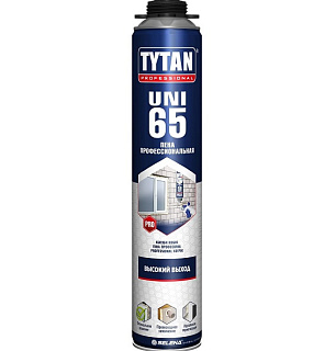 картинка Пена монтажная 65 UNI 30217 1000 мл Tytan Professional от интернет-магазина К1-СТРОЙ