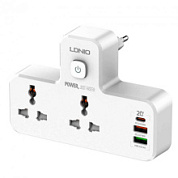 картинка Cетевая зарядка SC2311/PS09 2 гнезда 2хUSB 1хType-С LDNIO/Recrsi от интернет-магазина К1-СТРОЙ
