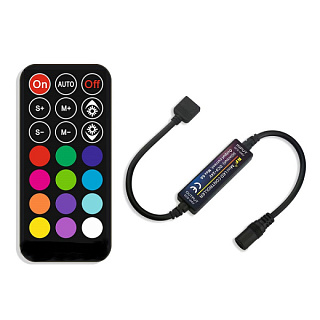 картинка Контроллер мини RGB RF-пульт 21 кнопок 6А 5-24v 30-144w Seastar от интернет-магазина К1-СТРОЙ