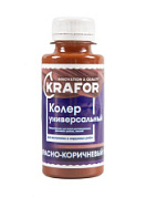 картинка Колер универсальный №8 красно-коричневый 100 мл Krafor от интернет-магазина К1-СТРОЙ