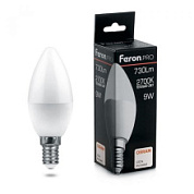 картинка Лампа светодиодная свеча LB-1309 9W E14 2700k Feron.PRO+OSRAM от интернет-магазина К1-СТРОЙ