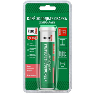 картинка Клей холодная сварка универсальная 60г KU-H101 KUDO от интернет-магазина К1-СТРОЙ