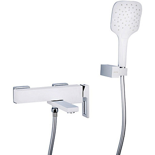 картинка Смеситель для ванны белый, G3217-8 GAPPO от интернет-магазина К1-СТРОЙ