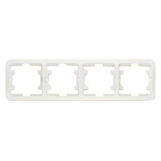 картинка Рамка 4 поста белая Makel Mimoza  от интернет-магазина К1-СТРОЙ