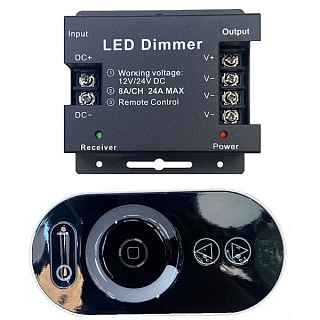 картинка Контроллер одноцветной LED-ленты с пультом 24А 12-24В SR-DIM-S-24A Seastar от интернет-магазина К1-СТРОЙ