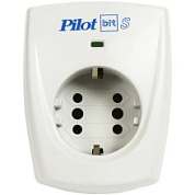 картинка Сетевой фильтр ZIS, 1 розетка, 16А/ 3,5кВт, св.серый PILOT BIT S от интернет-магазина К1-СТРОЙ
