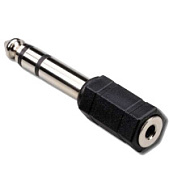 картинка Переходник аудио-стерео с 6.35 (M) Jack на 3.5 (F) Jack от интернет-магазина К1-СТРОЙ