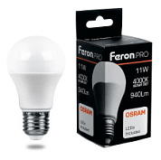 картинка Лампа светодиодная LB-1011 11w E27 4000k Feron.PRO+OSRAM от интернет-магазина К1-СТРОЙ