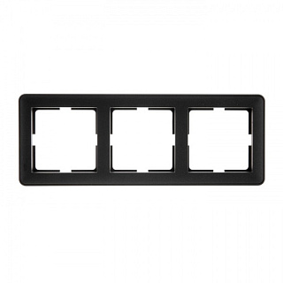 картинка Рамка 3-ая черный бархат Wessen 59 Schneider Electric от интернет-магазина К1-СТРОЙ