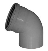 картинка Отвод канализационная внутренняя 110 х 45, WaterMark от интернет-магазина К1-СТРОЙ