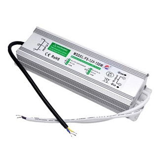 картинка Трансформатор электронный для светодиодной ленты (драйвер) 12V 150W IP67  от интернет-магазина К1-СТРОЙ