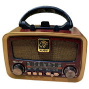 картинка Ретро радиоприемник на аккумуляторе RX-BT1112 GOLON от интернет-магазина К1-СТРОЙ