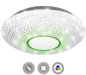 картинка Управляемый светодиодный светильник AKRILIKA RGB 36W R-410-CLEAR/WHITE-220-IP20 Estares от интернет-магазина К1-СТРОЙ