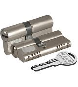 картинка Цилиндровый механизм 164 OBS SNE/90 (35+10+45) mm никель 5 кл. от интернет-магазина К1-СТРОЙ