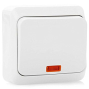 картинка Выключатель 1-клавишный с подсветкой белый Этюд Schneider Electric от интернет-магазина К1-СТРОЙ