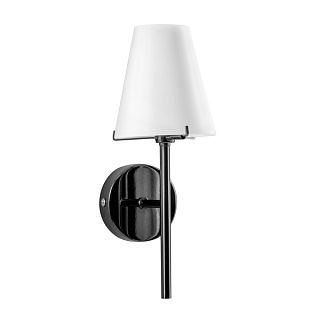 картинка Бра настенное Lightstar DIAFANO 1х40W G9, чёрный хром/белый от интернет-магазина К1-СТРОЙ