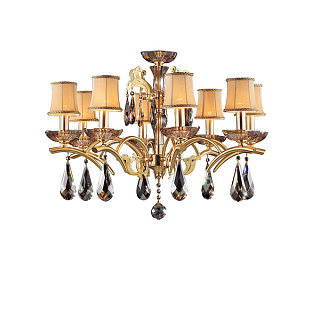 картинка 719068 (MD55170/6) Люстра ARTIFICI 6x60W E14 МЕДЬ/ПРОЗРАЧНЫЙ (в комплекте) от интернет-магазина К1-СТРОЙ