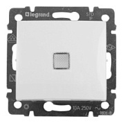 картинка Выключатель 1-клавишный с подсветкой белый 774410 Legrand Valena от интернет-магазина К1-СТРОЙ