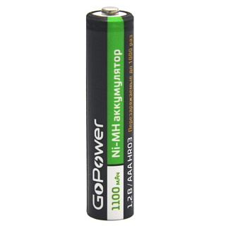 картинка Батарейка аккумуляторная AAА 1100mAh GP GoPower от интернет-магазина К1-СТРОЙ