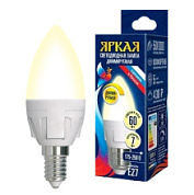картинка Лампа светодиодная диммируемая LED 7W E14 3000k свеча Uniel от интернет-магазина К1-СТРОЙ