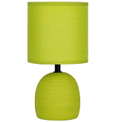 картинка Настольная лампа 7067-503 1 * Е14 40 Вт керамика салатовая с абажуром Rivoli Sheron от интернет-магазина К1-СТРОЙ