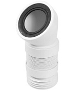 картинка Гофра для унитаза угловая 45° L315-440 мм MRWC-F16R McAlpine от интернет-магазина К1-СТРОЙ