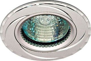 картинка Светильник встраиваемый MR16 G5.3 серебро, GS-M361 от интернет-магазина К1-СТРОЙ