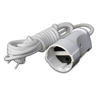 картинка Удлинитель без заземления 3 метра 1 гнездо от интернет-магазина К1-СТРОЙ