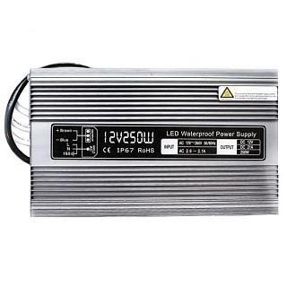 картинка Трансформатор LED 250w 12v IP 67 от интернет-магазина К1-СТРОЙ