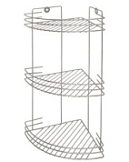 картинка Полка для ванной угловая 3-х ярусная, 19*19*40 см хром. (1/4) CHR-372 РЫЖИЙ КОТ от интернет-магазина К1-СТРОЙ