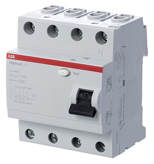 картинка УЗО ABB FH204AC 4P 63А 30мА от интернет-магазина К1-СТРОЙ