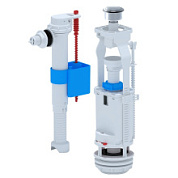 картинка Набор с боковой подводкой G 1/2" с пластиковым штуцером кнопка хромированная WC8010C АНИ ПЛАСТ от интернет-магазина К1-СТРОЙ