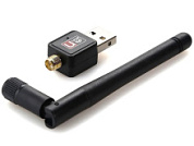 картинка Wi-Fi адаптер USB 2.0 802.11N с поворотной антенной, до 300 Мбит/с от интернет-магазина К1-СТРОЙ