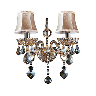 картинка 715627 (MB800006-2) Бра NATIVO 2x40W E14 КОНЬЯК/ЧЕРНЫЙ ХРОМ/БЕЖЕВЫЙ (в комплекте) от интернет-магазина К1-СТРОЙ