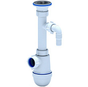 картинка Сифон 1 1/4"*32 с отводом для стиральной машины BM1300 АНИ ПЛАСТ Юнг от интернет-магазина К1-СТРОЙ