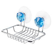 картинка Мыльница на присосках прямоугольный, "БРИЛЛИАНТ" хром. (1/12) W2791 РЫЖИЙ КОТ от интернет-магазина К1-СТРОЙ