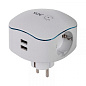Разветвитель электрический 3 гнезда 2хUSB 16A с заземлением SP-3e-USB-2A ЭРА