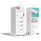 Сетевой фильтр 2м 3 розетки + 2 USB + 2 TYPE-C 3000W ES-SC10 Earldom