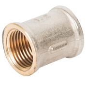 картинка Муфта 1/2" (ник/латунь), Wm*S1/2F*1/2F WaterMark от интернет-магазина К1-СТРОЙ
