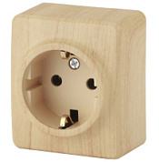 картинка Розетка 11-2203-11 2P+E Schuko 16A-250В IP20 ОУ, сосна Эра Эксперт от интернет-магазина К1-СТРОЙ