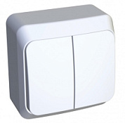 картинка Выключатель 2-клавишный с подсветкой белый Этюд Schneider Electric от интернет-магазина К1-СТРОЙ