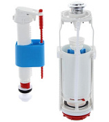 картинка Набор арматуры 1/2, нижний (хромированная кнопка) WC8510С АНИ ПЛАСТ от интернет-магазина К1-СТРОЙ